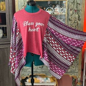 “Bless Your Heart” T-Shirt Poncho
